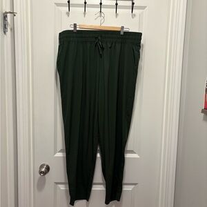 Joe Fresh Women's Dark Green Track Pants